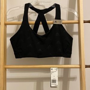 adidas Womens Ace Allover Print Sports Bra FK9872